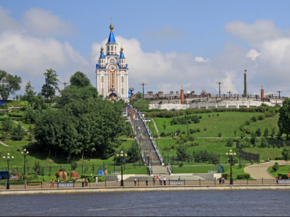 Фото: храмы и культовые сооружения, соборы и церкви, другие места, Cобор Успения Божьей Матери, Хабаровск